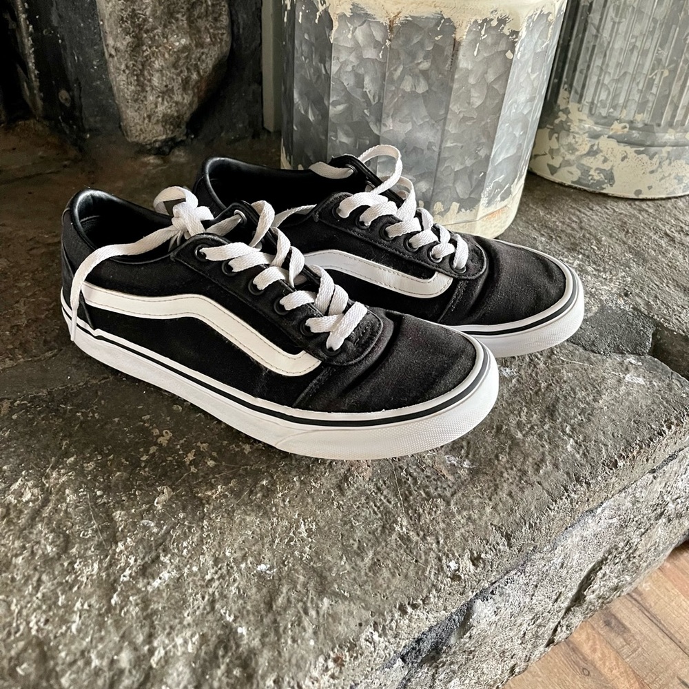 Black Vans. Women’s size 7.5